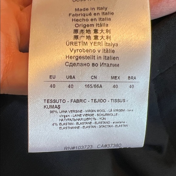 Giorgio Armani, EU 40 (US 2), Black Dress Pants, Great condition - Picture 4 of 7